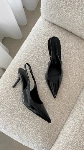 Blondie Heels - Black Patent