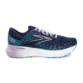 Brooks Womens Glycerin 20 Premium Navy/Purple Road Running Shoes for Superior Comfort and Performance