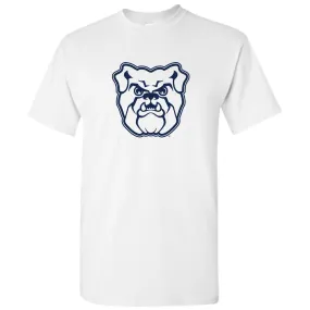 Butler University Bulldog Logo Short Sleeve T Shirt - White