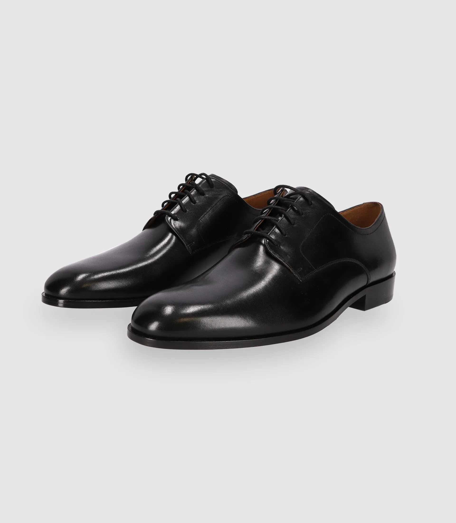 Chaussures derby en cuir noires