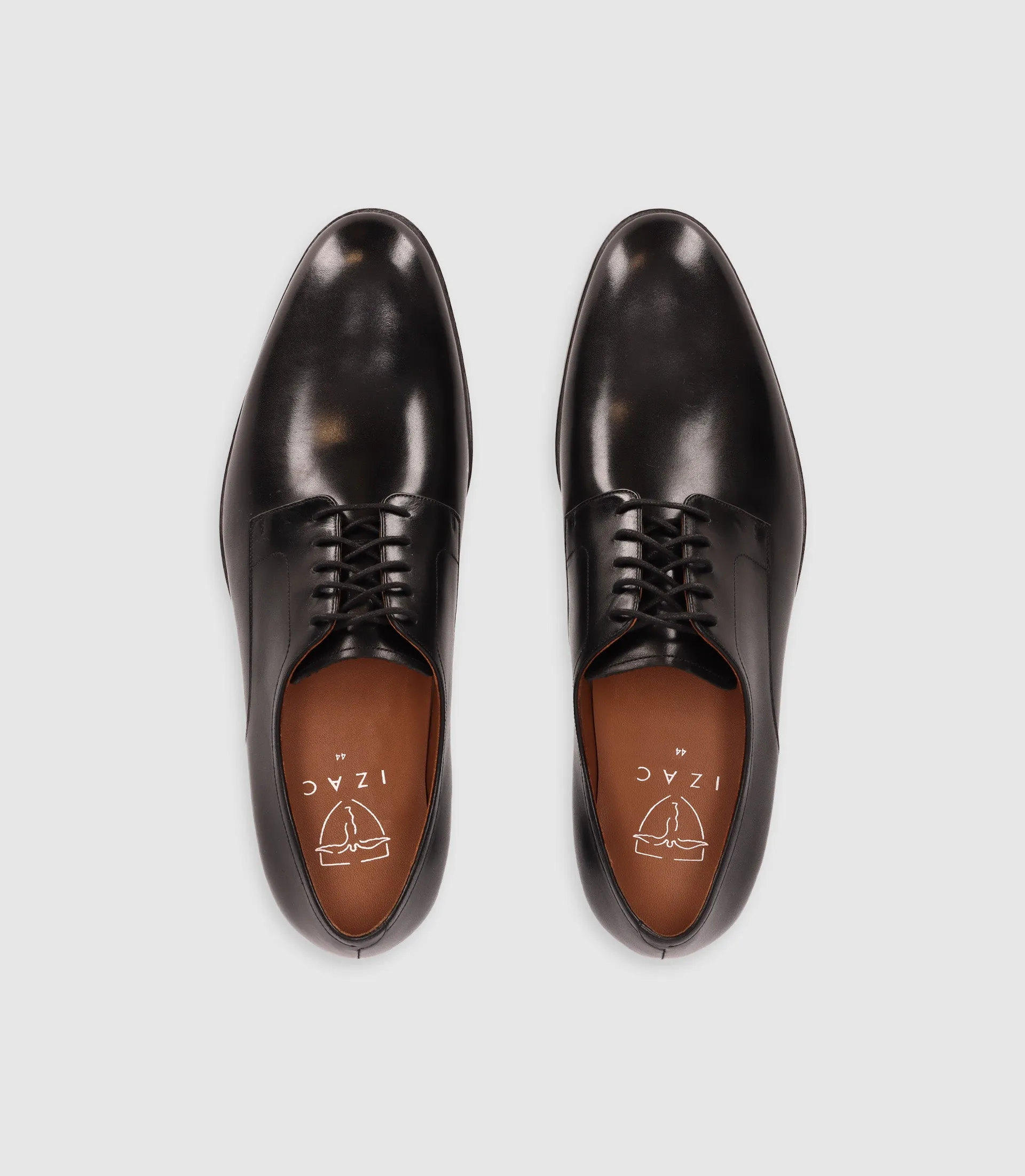 Chaussures derby en cuir noires