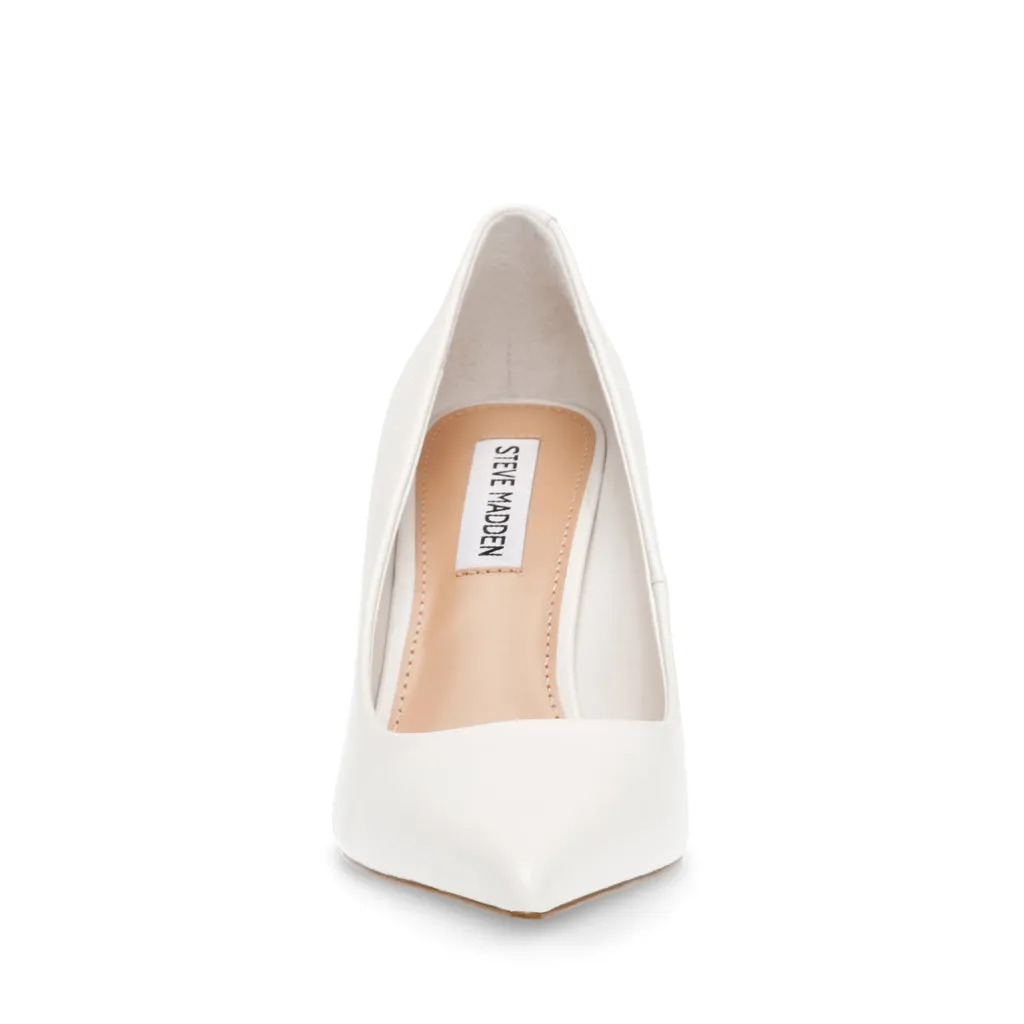 Classie Pump WHITE LEATHER