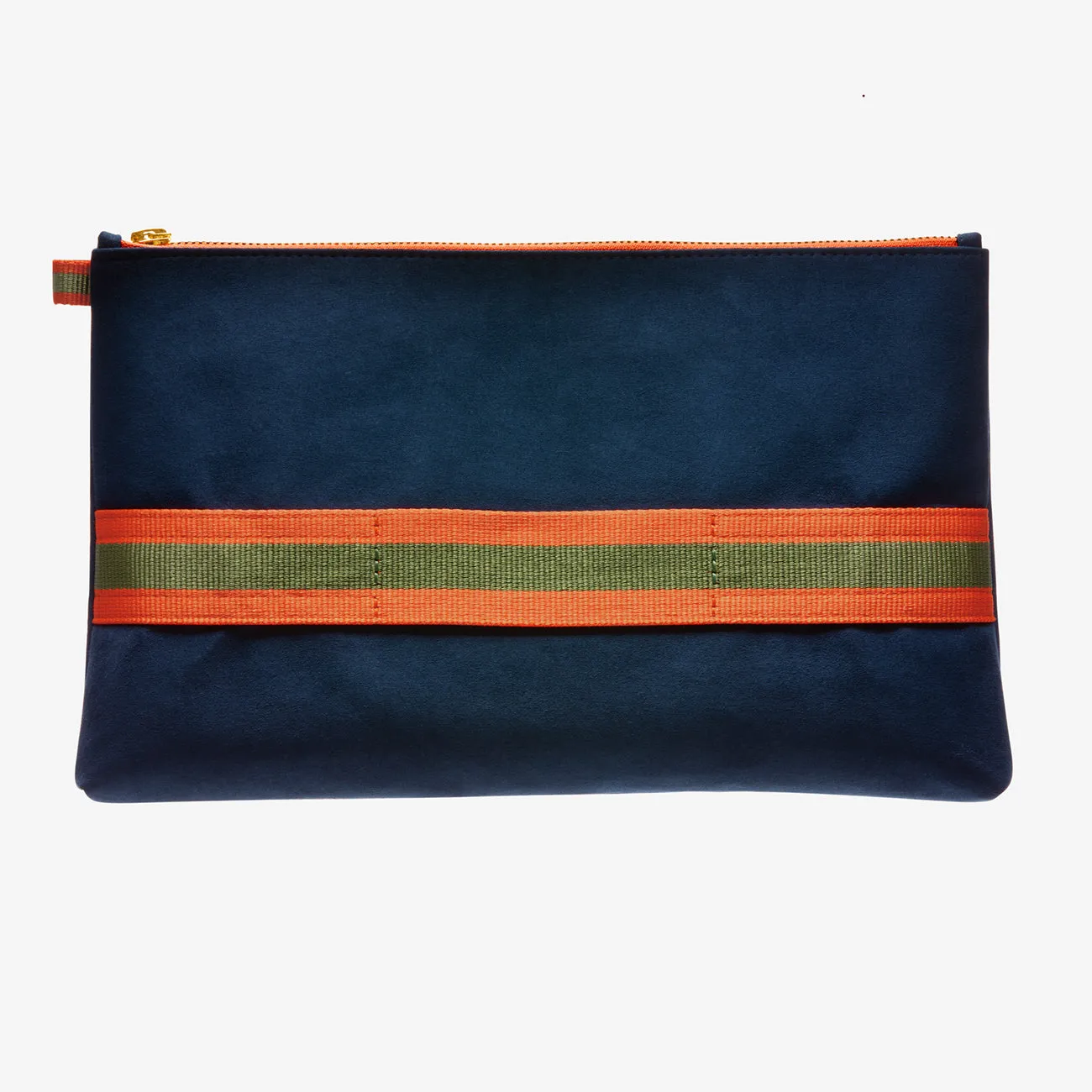 Clutch "Oxford Blue" with golden print