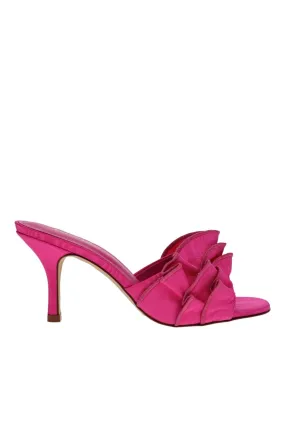 Colette Magenta Ruffled Sandal