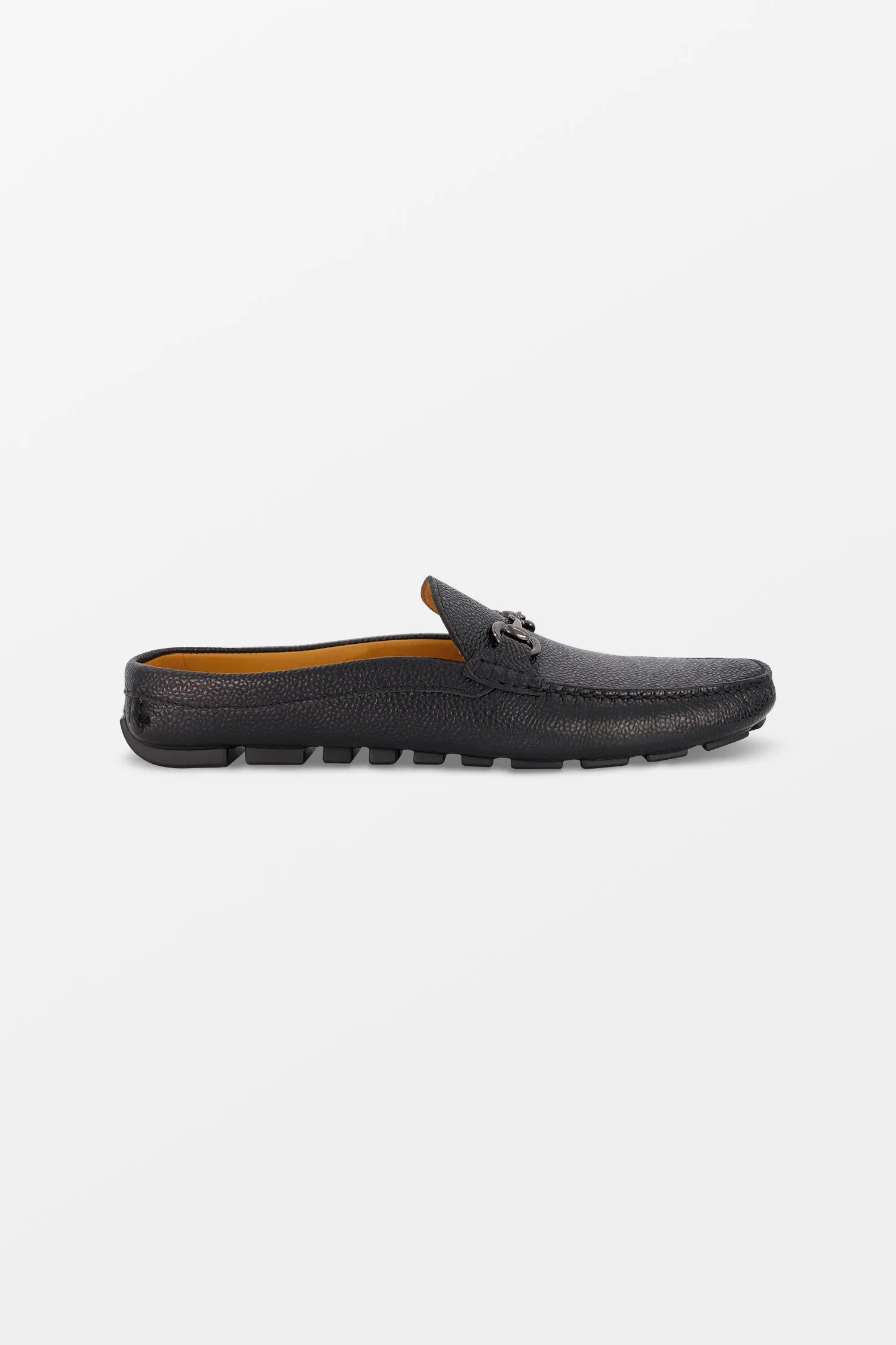 Fiorangelo Black Leather Moccasins