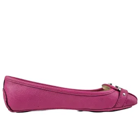 Fulton Leather Moccasins in Fuchsia