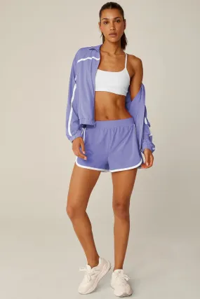 Go Retro Shorts - Periwinkle Cloud White