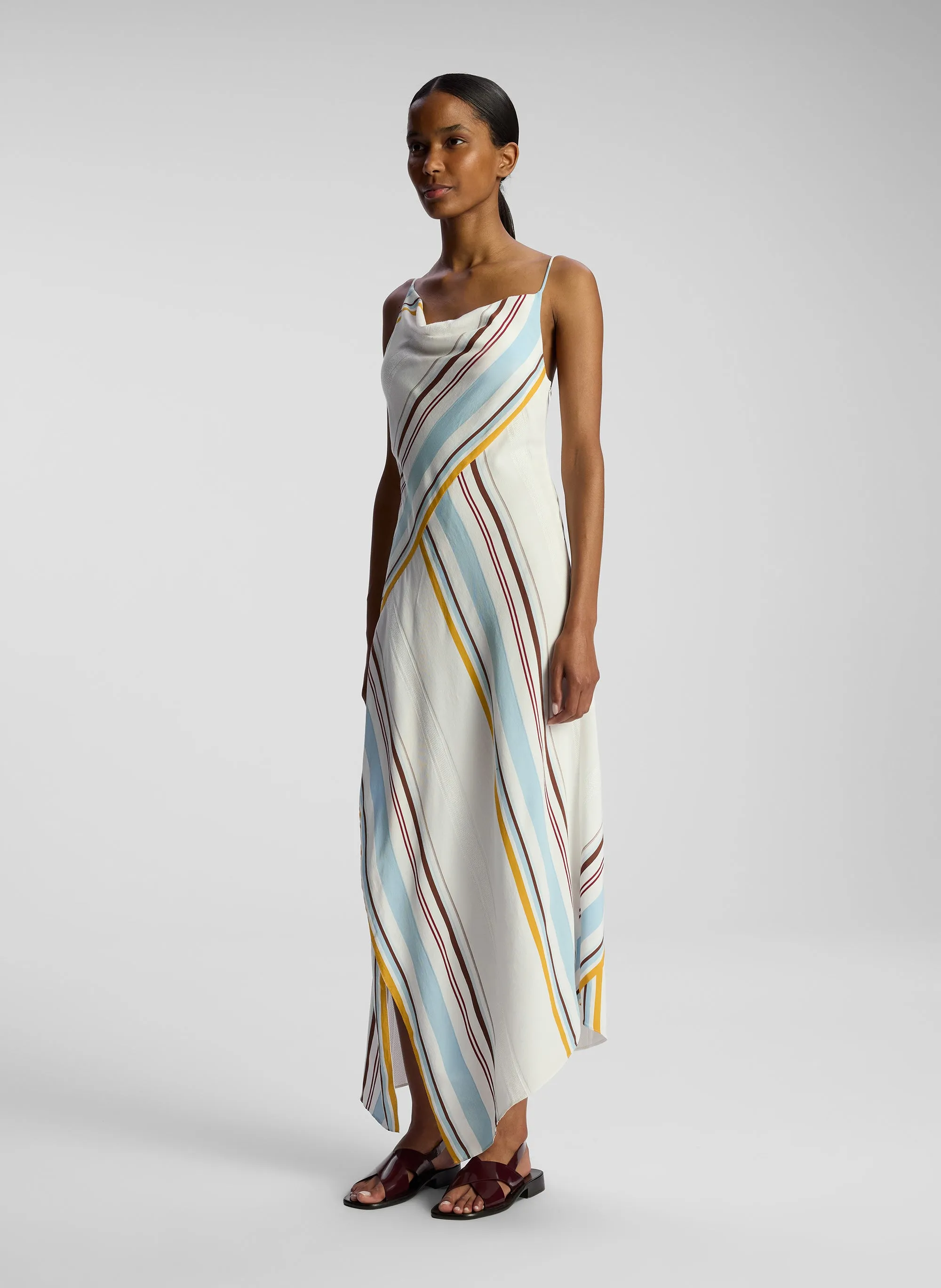 Lauren Striped Midi Dress