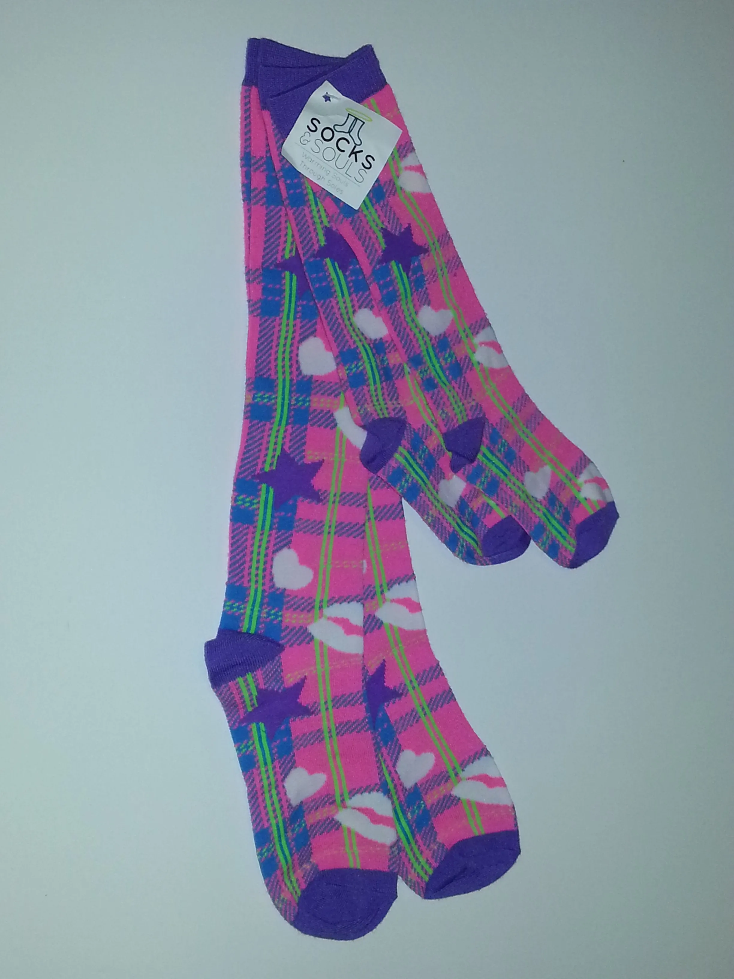 Medium Size Knee-High Socks for Matching Mother and Child Outfits