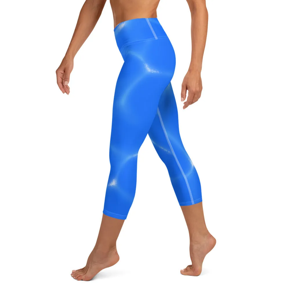 Yoga Capri Leggings Water